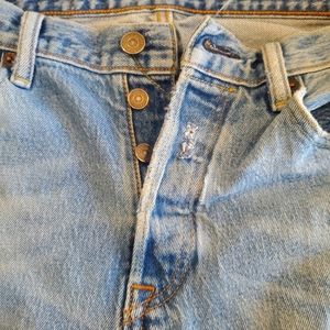 Distressed vintage 501 jeans